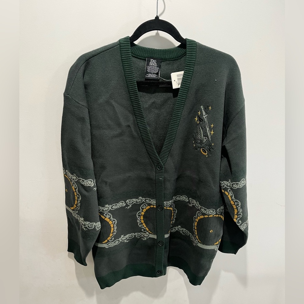 Rare! The Lord Of The Rings Lórien leaf and the One Ring Cardigan (Unisex) - Picture 5 of 9